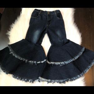 Kids Blue Jean Bell Bottoms